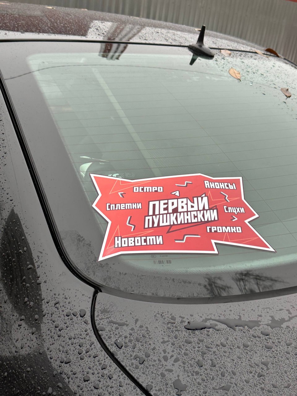 Кажется… в округе начали появляться интересные наклейки. Это мы?